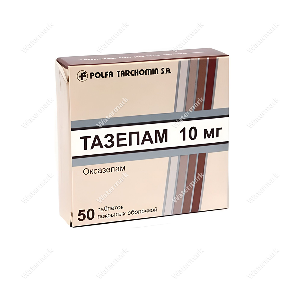 Препарат Тазепам (Оксазепам) 10 мг от Polfa Tarchomin — наличие в аптеках РБ и актуальные цены